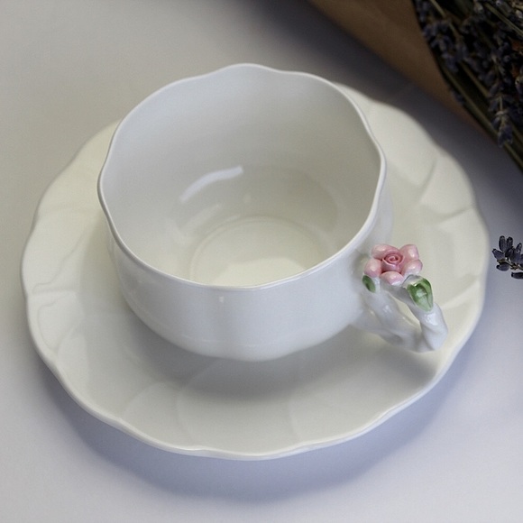 HANKOOK  fine bone china tea cup and saucer - Picture 1 of 12